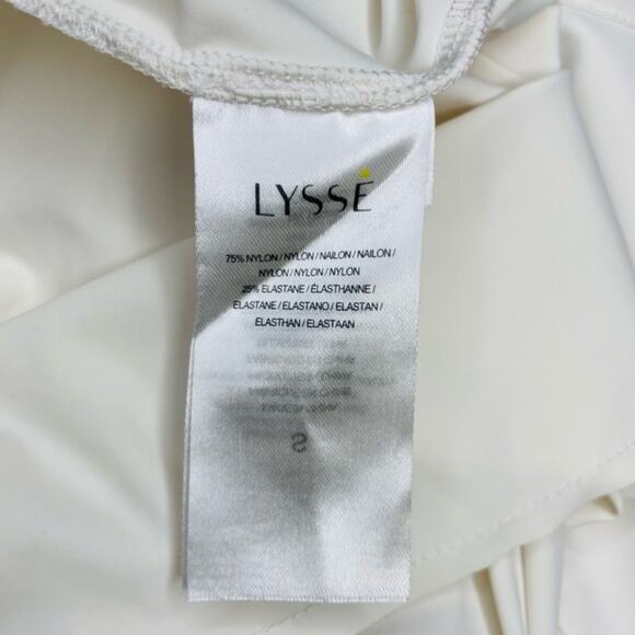 Lyssé Alessia White Button-Back Top size Small - Picture 10 of 10